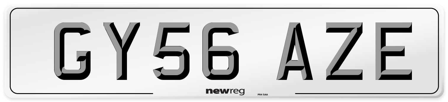 GY56 AZE Number Plate from New Reg